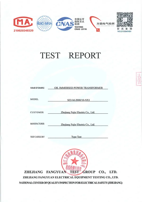 S22-M-2000 Test Report