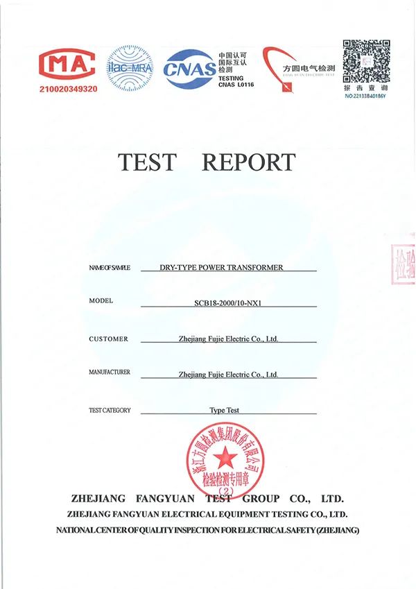 SCB18-2000 Test Report